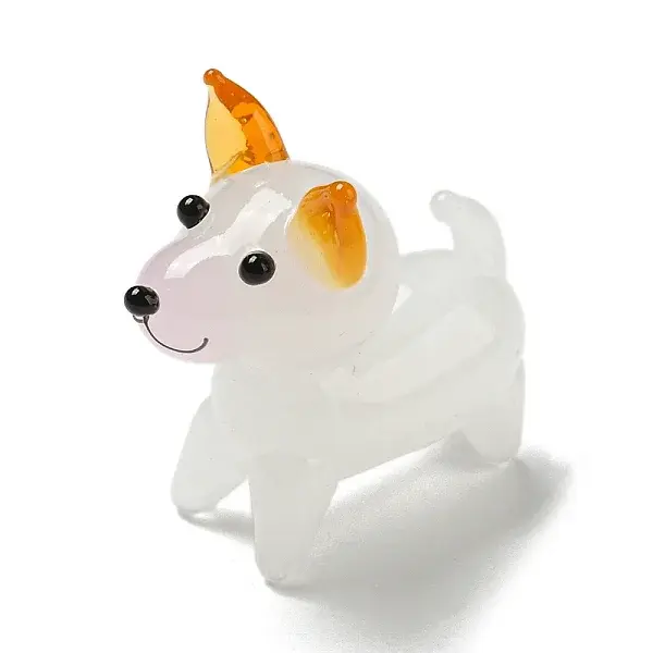 Puppy Glass Display Decoration