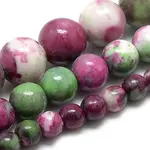 Synthetic Ocean White Jade Beads Strands