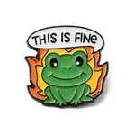 Fine Thmem Enamel Pin
