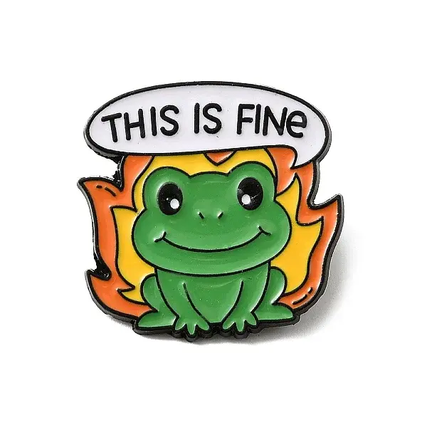 Fine Thmem Enamel Pin