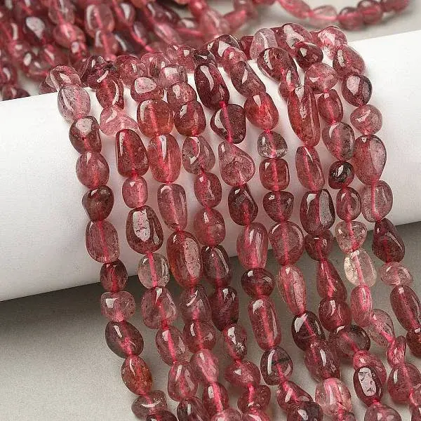 Natural Strawberry Quartz Beads Strands