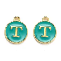 Golden Plated Alloy Enamel Charms