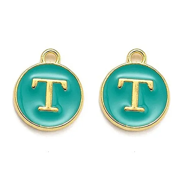 Golden Plated Alloy Enamel Charms