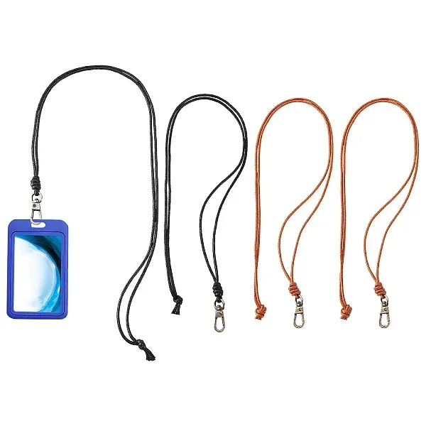 4Pcs 2 Colors Wax Cord Necklace Makings