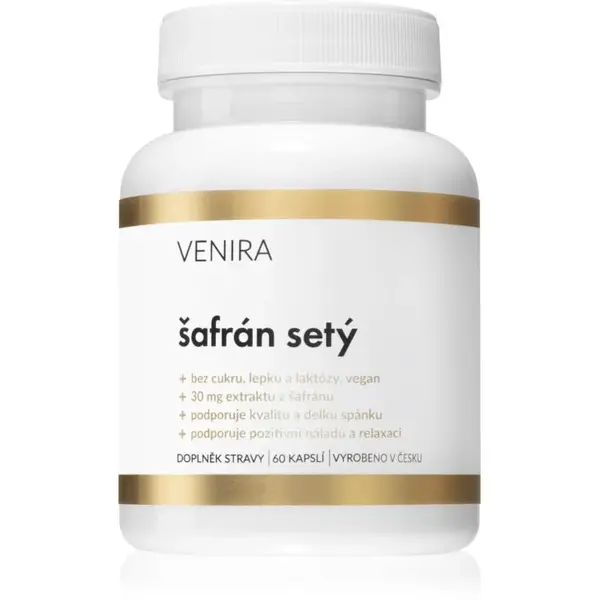 Venira Šafran siaty kapsuly na podporu duševnej rovnováhy 60 cps