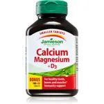 Jamieson Calcium Magnesium + D3 tablety pre normálnu funkciu imunitného systému, stavu kostí a činnosť svalov 120 tbl