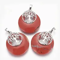 Natural Red Jasper Pendants