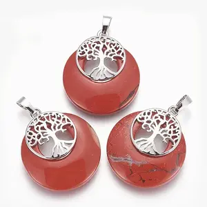 Natural Red Jasper Pendants
