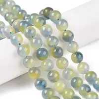 Dyed Natural White Jade Beads Strands