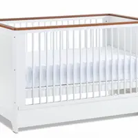 Detská postieľka 70x130 riley - biela/borovica antik