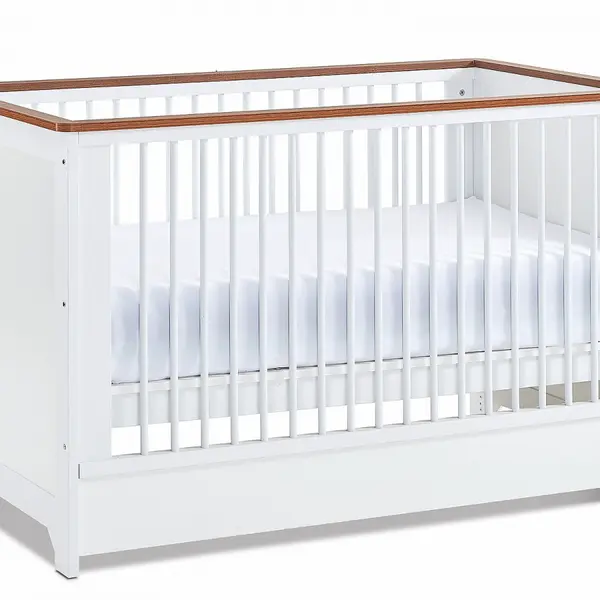 Detská postieľka 70x130 riley - biela/borovica antik