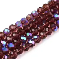Electroplate Glass Beads Strands