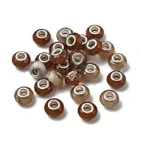 Faceted Resin European Beads