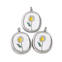 304 Stainless Steel Enamel Pendants