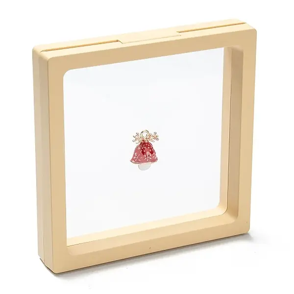 Square Transparent PE Thin Film Suspension Jewelry Display Box
