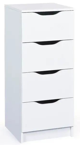Komoda 4 zásuvky petrus - bílá