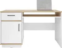 Psací stůl mauricio - dub biscuit/bílá