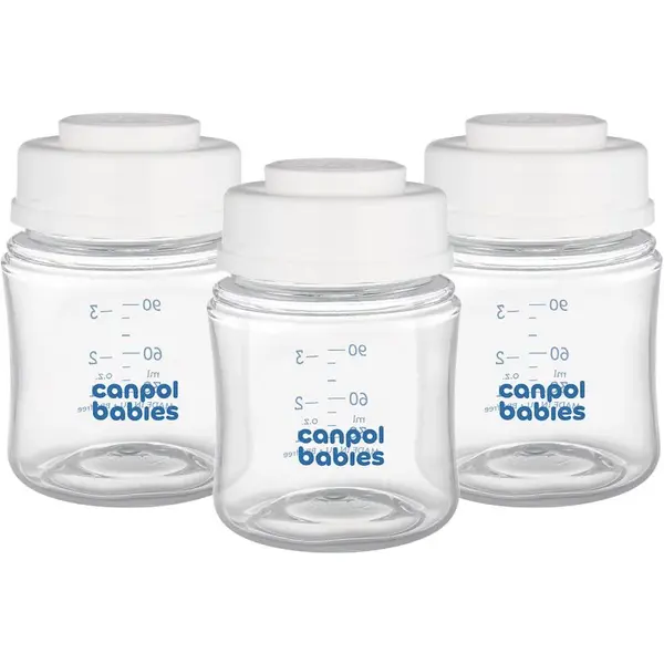 Canpol babies Bottle Set láhev na uchování mateřského mléka 0 m+ 3x120 ml