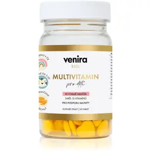 Venira Multivitamin pro děti cucavé tablety s multivitamínovým komplexem příchuť Orange 120 tbl