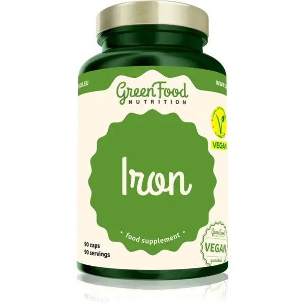 GreenFood Nutrition Železo kapsle pro podporu krvetvorby 90 cps