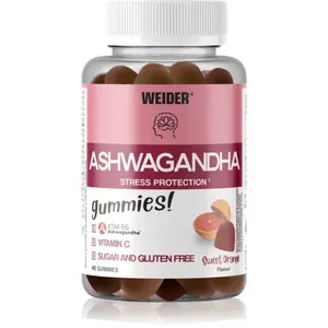 Weider Ashwagandha Gummies želatinové bonbony pro vaši pohodu příchuť Sweet Orange 200 g