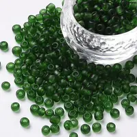 6/0 Frosted Round Glass Seed Beads