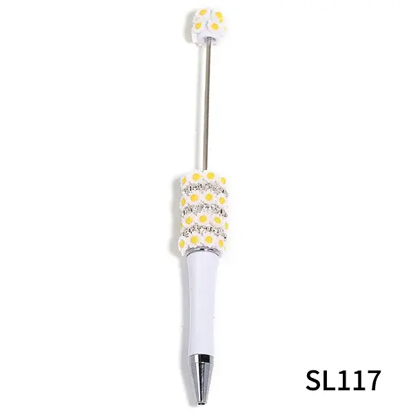 5Pcs Sunflowers Plastic Beadable Pens