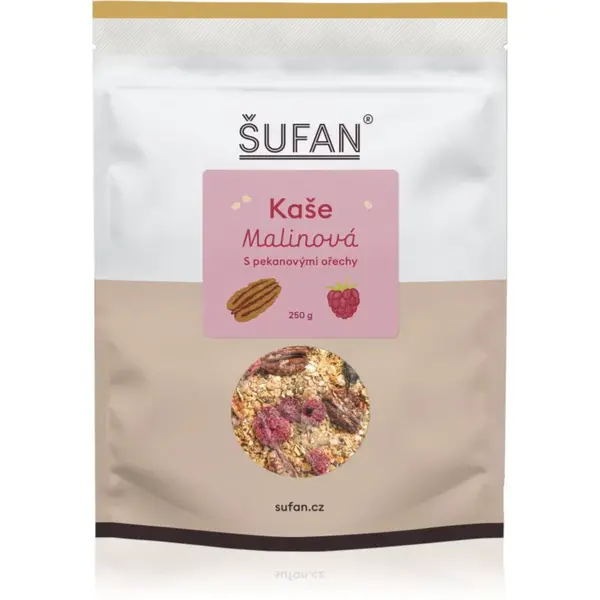 Šufan Malinová kaše s pekany bezlepková kaše s malinami 250 g