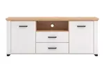 Tv komoda lotta - bílá/dub artisan