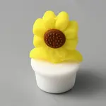 Sunflower Pot Food Grade Eco-Friendly Silicone Beads