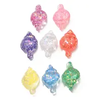 Transparent Marine Organism Resin Cabochons