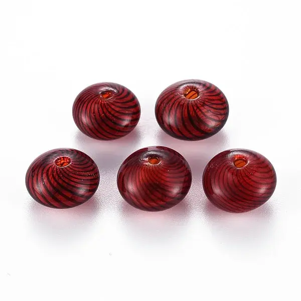 Transparent Handmade Blown Glass Globe Beads