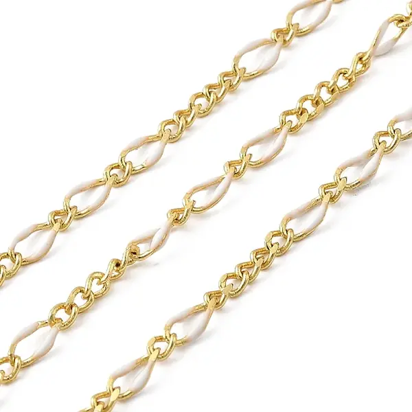 Brass Enamel Figaro Chains
