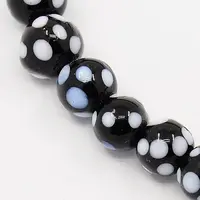 Handmade Lampwork Round Beads Strands