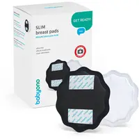 BabyOno Get Ready Breast Pads vložky do podprsenky Black 24 ks