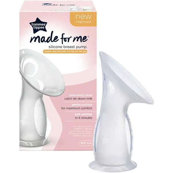 Tommee Tippee Made for Me Single Silicone odsávačka mateřského mléka 1 ks