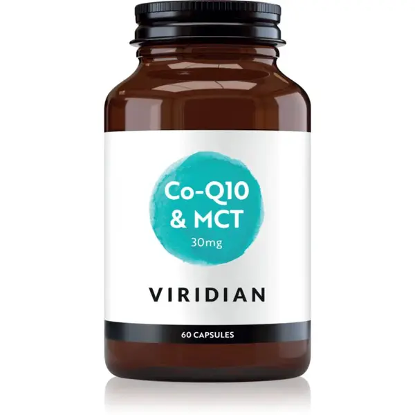 Viridian Nutrition Co-Q10 & MCT 30 mg kapsle pro podporu sportovního výkonu 60 cps