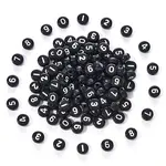 Black Opaque Acrylic Beads