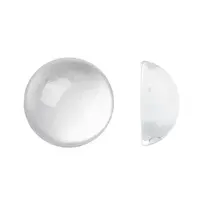 Transparent Half Round Glass Cabochons