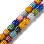 Handmade Lampwork Chevron Beads Strands