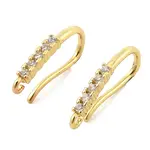 Brass with Cubic Zirconia Earring Hooks