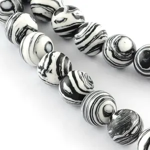 Dyed Synthetical Gemstone Round Bead Strands