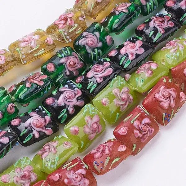 Handmade Bumpy Lampwork Beads Strands