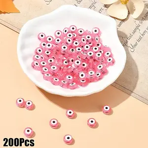 200Pcs Transparent Acrylic Beads