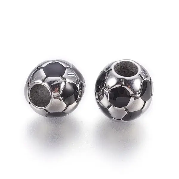304 Stainless Steel Enamel European Beads