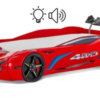 Postel auto 90x190 grand prix - červená