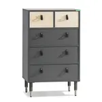 Úzká komoda magnus - dub sofia/šedá