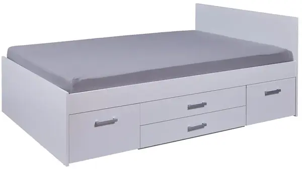 Manželská postel 140x200cm s výsuvnými nočními stolky a úložným