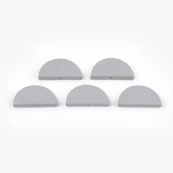 Painted Natural Wood Beads