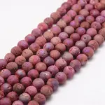 Electroplated Natural Quartz Crystal Beads Strands